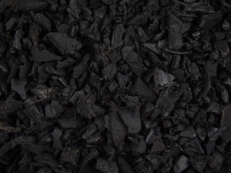 Black Rubber Playground Chippings Decorative Aggregates